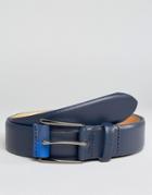 Ted Baker Belt In Leather - Navy