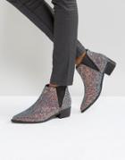 Asos Admission Pointed Ankle Boots - Multi