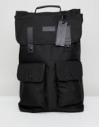 Consigned Twin Pocket Backpack In Black