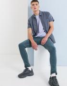 Asos Design Super Skinny Jeans In Teal-blue