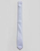 Asos Slim Tie In Blue Texture - Blue