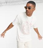 Reclaimed Vintage Inspired Relaxed T-shirt With Nevada Graphic In Ecru-white
