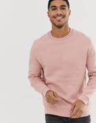 Asos Design Sweatshirt In Pink