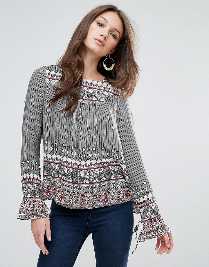 Vero Moda Boho Print Blouse - Multi
