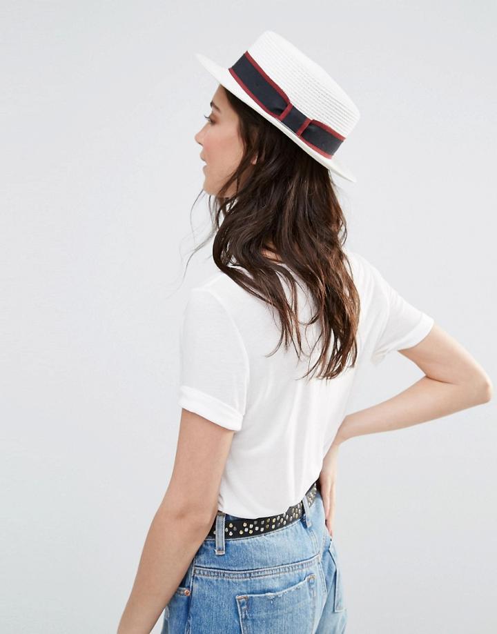Liquorish Straw Boater Hat