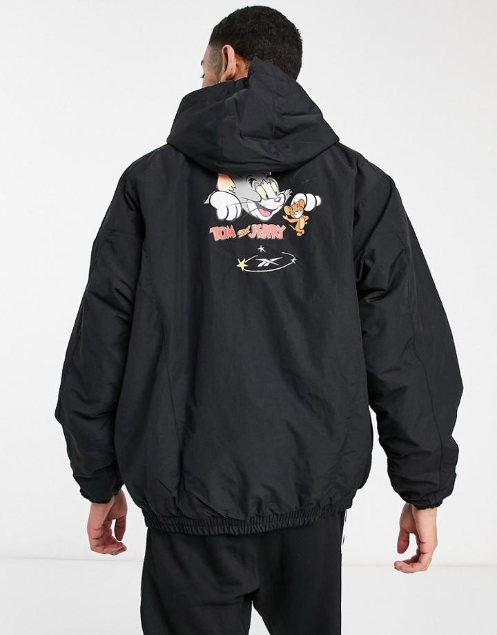 Reebok T & J Woven Jacket In Black