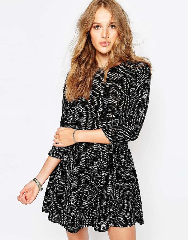 Suncoo Canelle Dress In Squares Print - Imprime