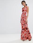 City Goddess Floral Maxi Dress - Multi