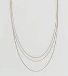 Asos Pack Of 3 Chain Necklaces - Multi
