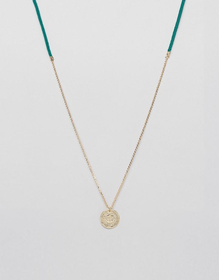Orelia Charm Thread Necklace - Multi