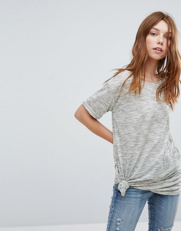 Oeuvre T-shirt With Knot Detail - Green