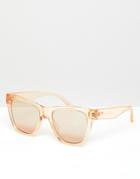 Le Specs Escapade Square Sunglasses In Tan - Brown