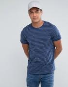 Brave Soul Stripe T-shirt - Blue