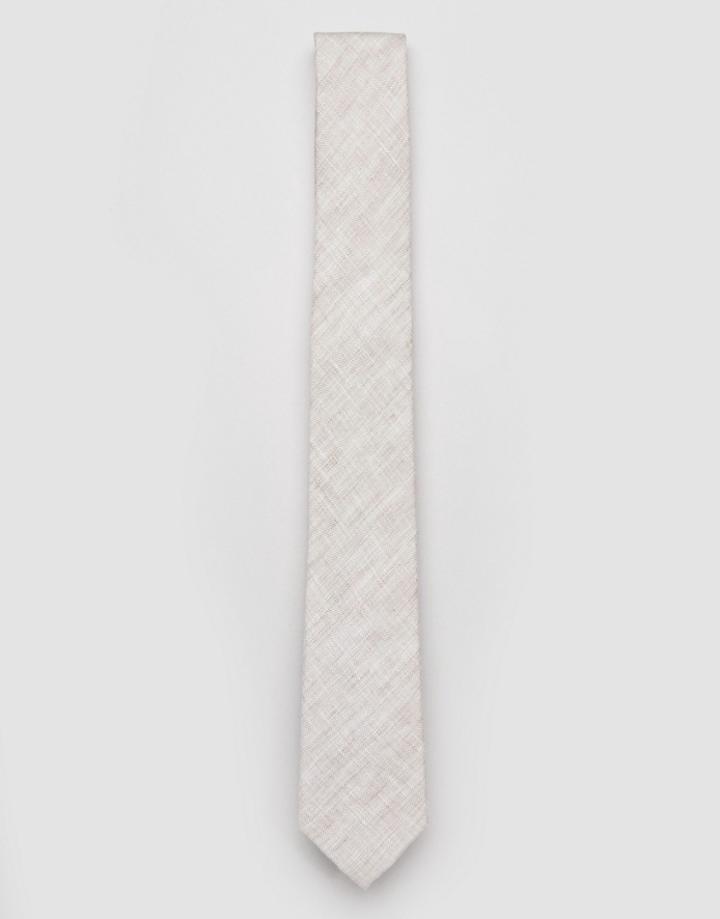 Jack & Jones Tie In Linen - Beige