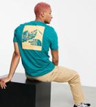 The North Face Mountain Graphic T-shirt In Green Exclusive At Asos