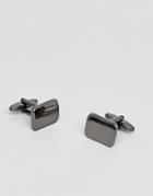 Icon Brand Rectangle Cufflinks In Silver - Silver