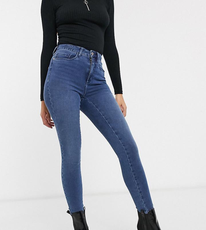 Only Petite Royal High Waist Skinny Jean-blue