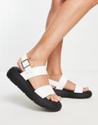 Topshop Perrie Chunky Sandal In Off White