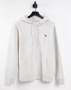 Abercrombie & Fitch Lifelike Icon Logo Overhead Hoodie In Gray Heather