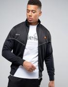 Ellesse Track Jacket With Reflective Piping - Black