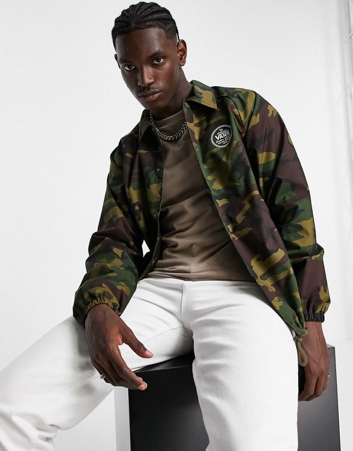 Vans Torrey Coach Jacket In Camo-multi