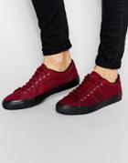 Fred Perry Kendrick Tipped Cuff Canvas Sneakers - Red
