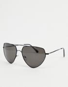 Aj Morgan Aviator Sunglasses In Black