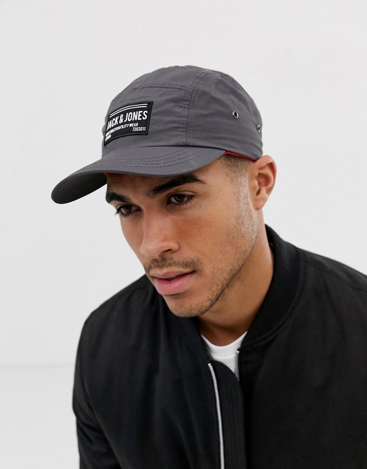 Jack & Jones Nylon Baseball Cap - Gray