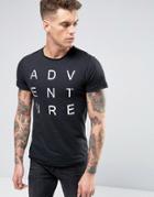 Blend Adventure Print T-shirt - Black