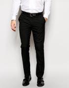 Asos Slim Fit Smart Pants In Black - Black