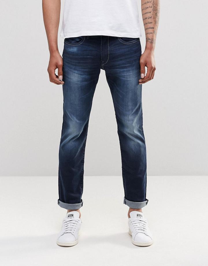 Esprit Slim Fit Jeans In Dark Blue Wash - Dark Blue