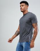 Psycho Bunny Crew Neck T-shirt Regular Fit In Charcoal Marl - Gray
