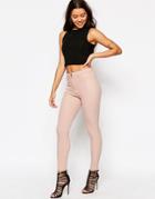 Asos Stretch Skinny Pants In Ultimate Fit - Nude