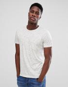 Selected Homme T-shirt In Marl Fleck - Gray