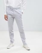 French Connection Wedding Linen Slim Fit Pants-gray