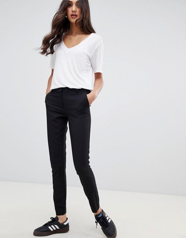 New Look Pants With Slim Leg In Black - Black