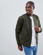 Ted Baker Jersey Bomber In Green Geo Print - Green