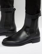 Zign Leather Chelsea Boots - Black