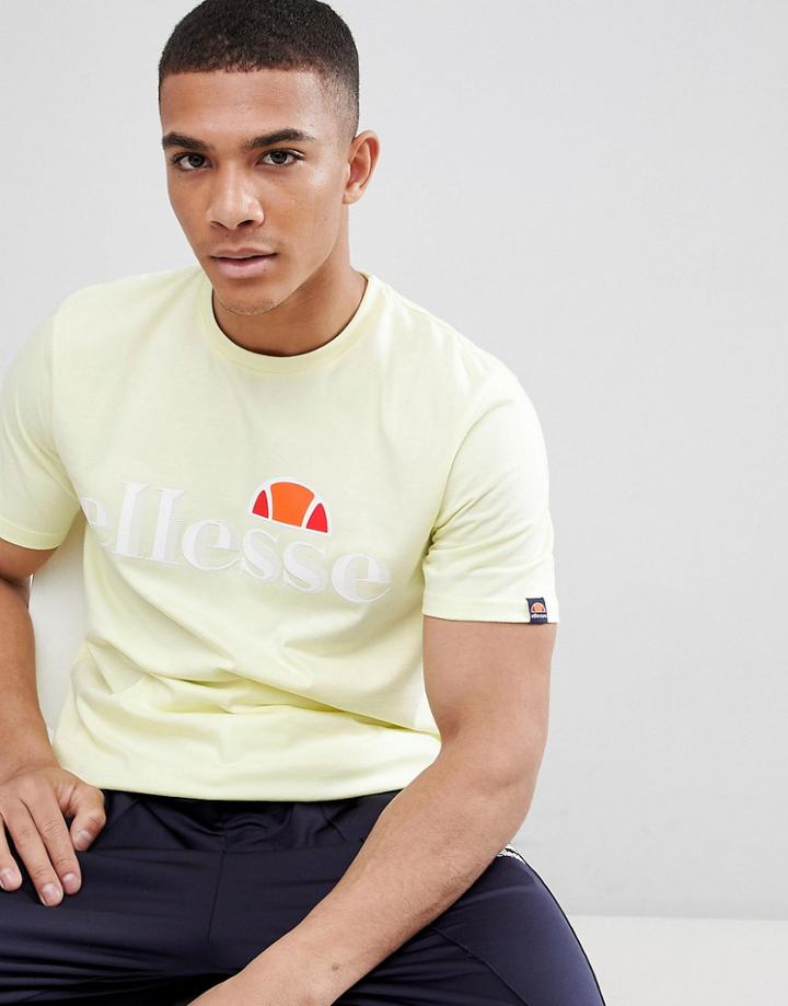Ellesse Balansat T-shirt With Logo In Yellow - Yellow