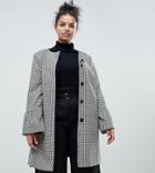Helene Berman Plus Trumpet Sleeve Collarless Coat - Multi