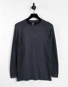The North Face Active Long Sleeve T-shirt In Dark Gray-black