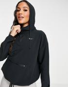 Nike Training Pro Dri-fit Half-zip Packable Overhead Windbreaker In Black