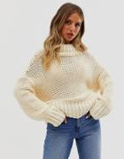 Free People My Only Sunshine Chunky Knit Sweater