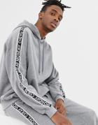 Cheap Monday Taped Logo Hoodie Gray Two-piece - Gray