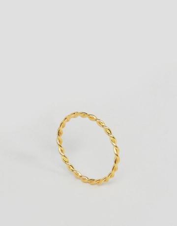 Ottoman Hands Twist Ring - Gold