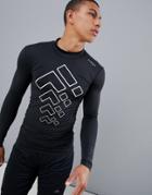First Baselayer Long Sleeve T-shirt With High Neck - Black