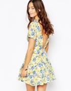 Goldie Leap Of Faith Skater Dress With Open Back