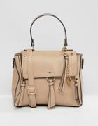 Aldo Gadossi Camel Tote Bag With Ring And Tassel Detailing - Beige