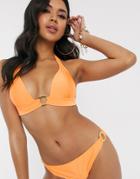 South Beach Halter Bikini Set-orange
