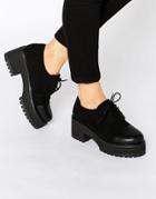 Asos Obaca Chunky Lace Up Shoes - Black